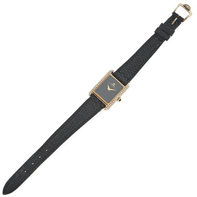 Lot 1065 - Baume and Mercier Gold and Diamond Wristwatch