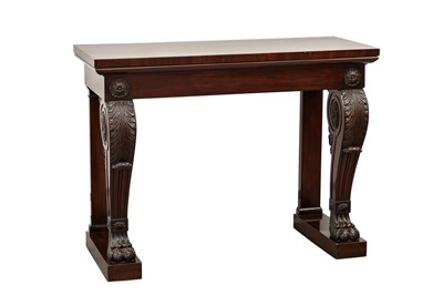 Lot 1061 - Regency Style Mahogany Pier Table
