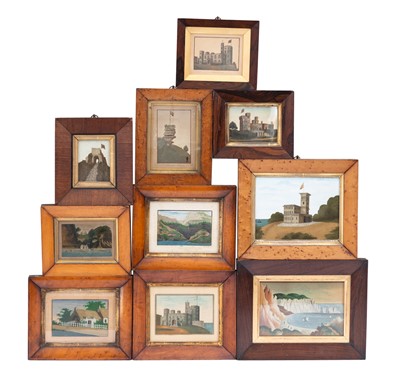Lot 1048 - Ten Isle of Wight Sand Pictures