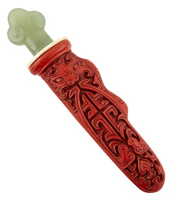 Lot 11 - A Chinese Cinnabar Lacquer Snuff Bottle