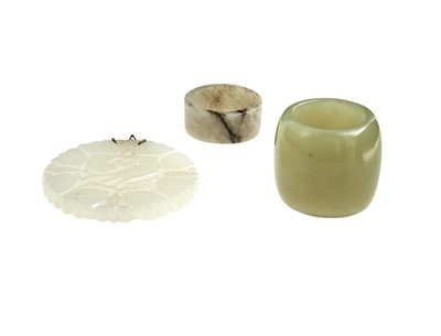 Lot 6 - Three Chinese Jade Articles