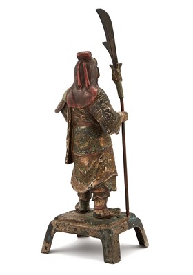 Lot 108 - A Chinese Bronze Figure of Guandi