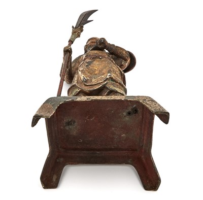 Lot 108 - A Chinese Bronze Figure of Guandi