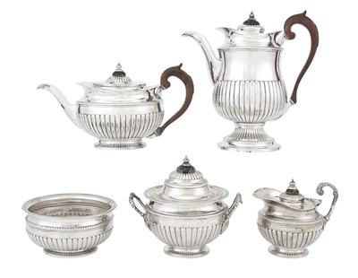 Lot 45 - Portuguese Silver Tea and Coffee Service