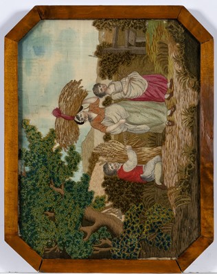 Lot 91 - Group of Six Framed English Needlework Pictures