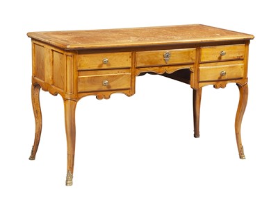 Lot 172 - French Provincial Walnut Bureau Plat