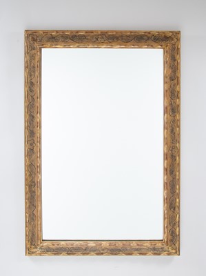 Lot 348 - Silvered Mirror with Painted Decoration