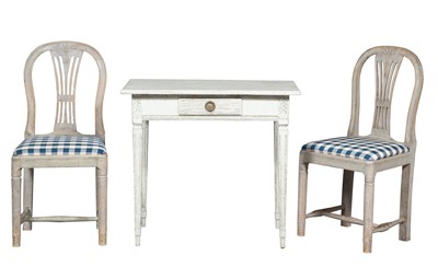 Lot 174 - Swedish Neoclassical Painted Side Table