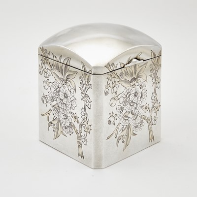 Lot 34 - Russian Silver Tea Caddy