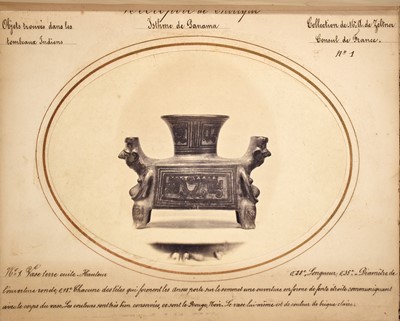Lot 64 - [PANAMA]
ZELTNER, M.A. Note sur les sépultures indiennes du département de Chiriqui, (état de Panama).