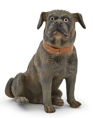 Lot 228 - Terracotta Painted Dog