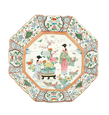 Lot 216 - A Japanese Arita Porcelain Octagonal Charger