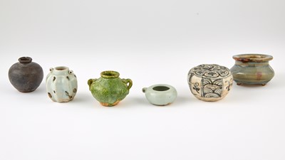 Lot 328 - A Group of Diminutive Chinese Glazed Vessels