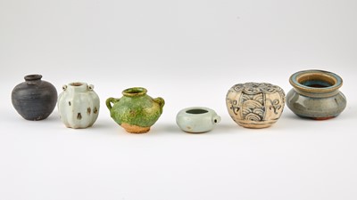 Lot 328 - A Group of Diminutive Chinese Glazed Vessels