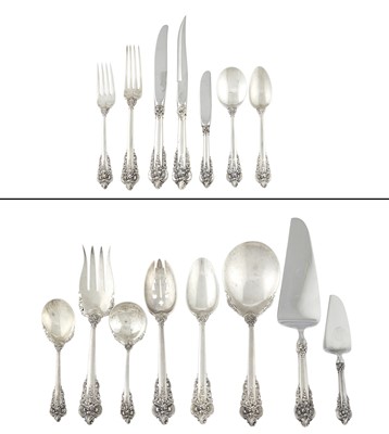 Lot 205 - Wallace Sterling Silver "Grand Baroque" Pattern Flatware Service
