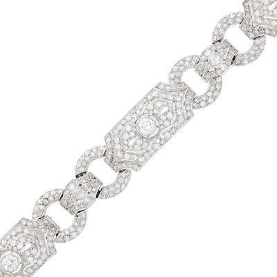 Lot 131 - Platinum and Diamond Bracelet