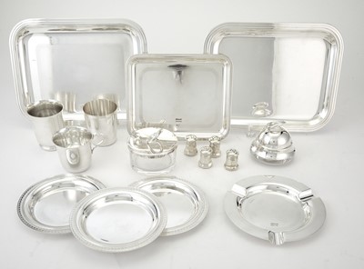 Lot 203 - Group of Sterling Silver and Silver-Plated Table Articles