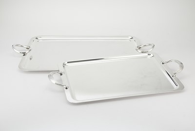 Lot 205 - Two Christofle Silver-Plated Two-Handled Trays