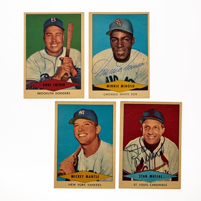 Lot 1013 - Baseball 1954 Red Heart Dog Food Set
