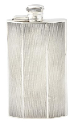 Lot 1092 - English Sterling Silver Flask