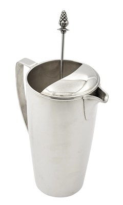 Lot 1026 - Tiffany & Co. Sterling Silver Martini Pitcher and Tiffany & Co. Sterling Silver Cocktail Spoon