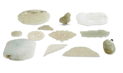 Lot 5 - A Group of Thirteen Jade Stones