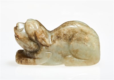 Lot 53 - A Chinese Jade Carving of a Fu Beast