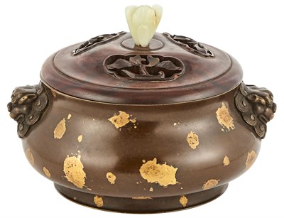 Lot 175 - A Chinese Gilt Splashed Bronze Censer