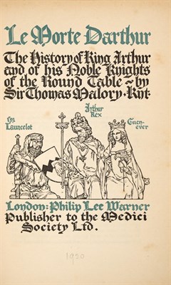 Lot 70 - [BINDINGS] MALORY, THOMAS. Sir. Le Morte...