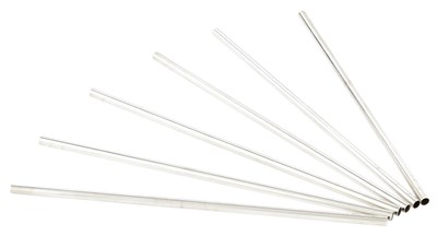 Lot 1017 - Six Tiffany & Co. Sterling Silver Straws