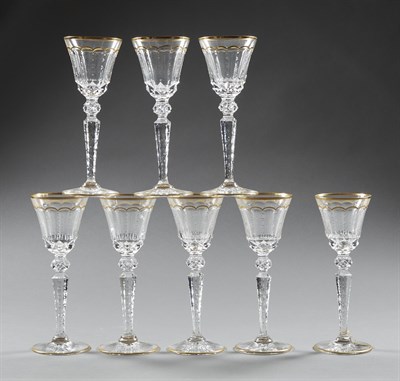 Lot 1088 - Set of Eight St. Louis Cut Glass Excellence...