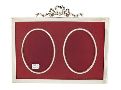 Lot 155 - English Sterling Silver Double Picture Frame