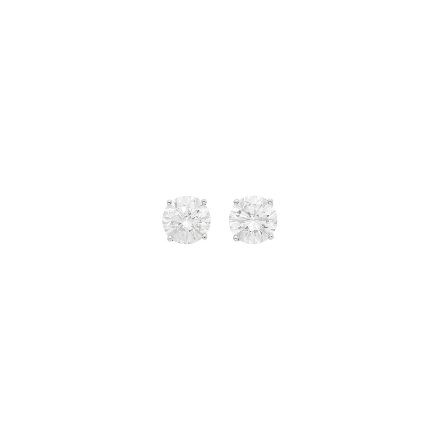 Lot 148 - Pair of White Gold and Diamond Stud Earrings