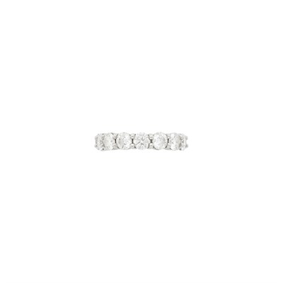 Lot 133 - Platinum and Diamond Band Ring