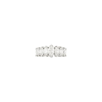 Lot 139 - Platinum and Diamond Band Ring
