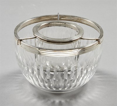 Lot 1073 - French Sterling Silver and Glass Caviar Bowl