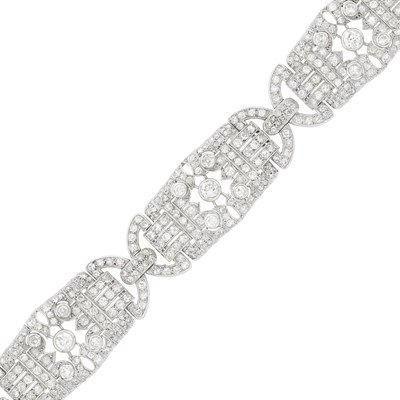 Lot 150 - Platinum and Diamond Bracelet
