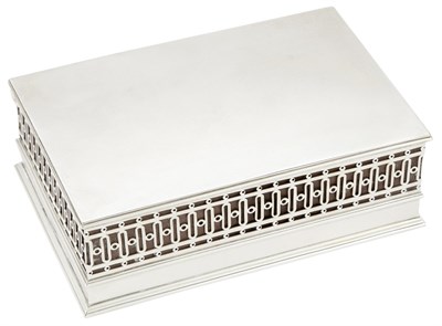 Lot 1020 - French Sterling Silver Table Cigar Box
