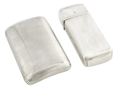 Lot 1030 - Two Dutch Silver Pocket Cigar Cases