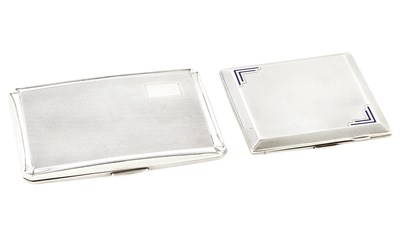 Lot 1031 - Two English Sterling Silver Cigarette Cases
