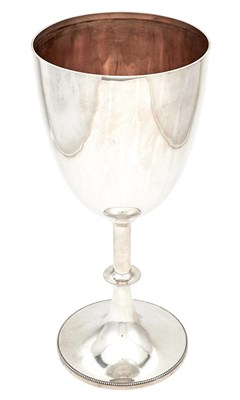 Lot 1062 - Victorian Sterling Silver Oversized Goblet