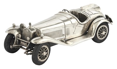 Lot 1047 - Italian Sterling Silver Novelty Model Alfa Romeo Roadster