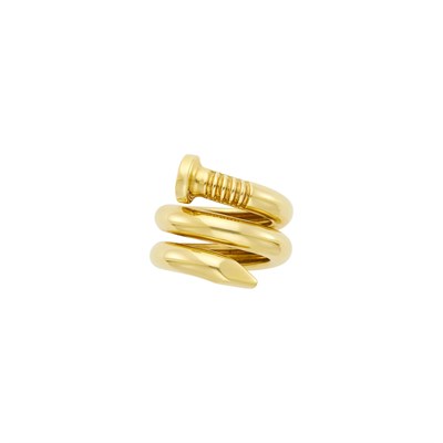 Lot 153 - David Webb Gold Nail Ring