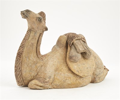 Lot 178 - A Chinese Painted Pottery Model of a Bactrian Camel