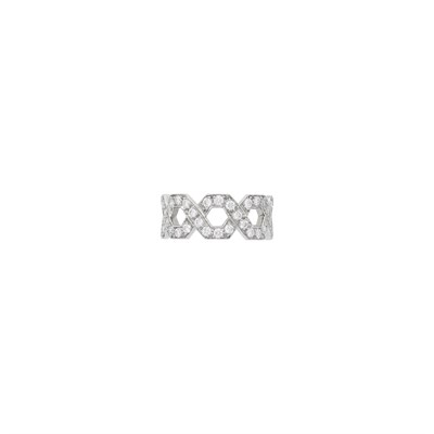 Lot 85 - Tiffany & Co. Platinum and Diamond Band Ring