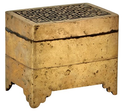 Lot 116 - A Chinese Paktong Incense Clock