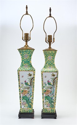 Lot 86 - Pair of Chinese Export Porcelain Style Vases...