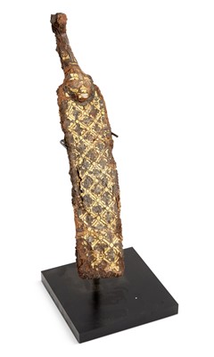 Lot 58 - A Chinese Gold-Inlaid Bronze Belt Hook