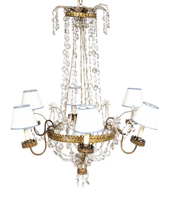 Lot 722 - Neoclassical Style Gilt-Bronze and Cut-Glass...
