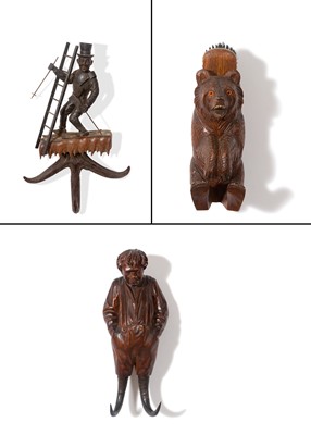 Lot 180 - Three Carved Wood Black Forest Articles